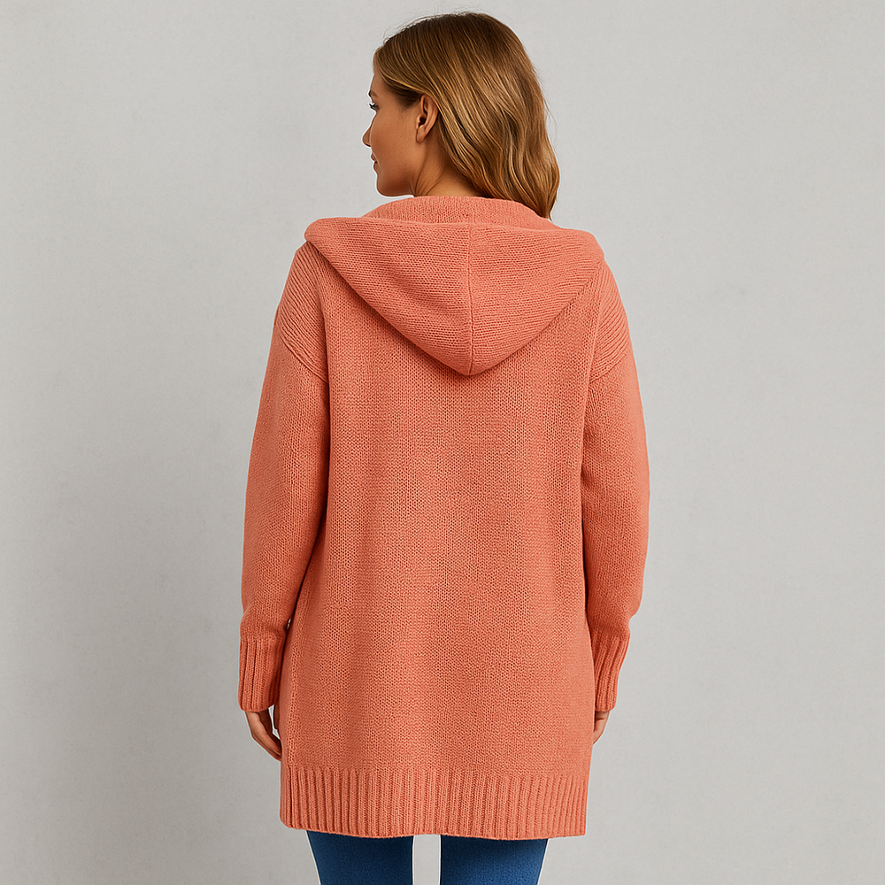 Damen Strickjacke mit Kapuze | Lässig & Übergang