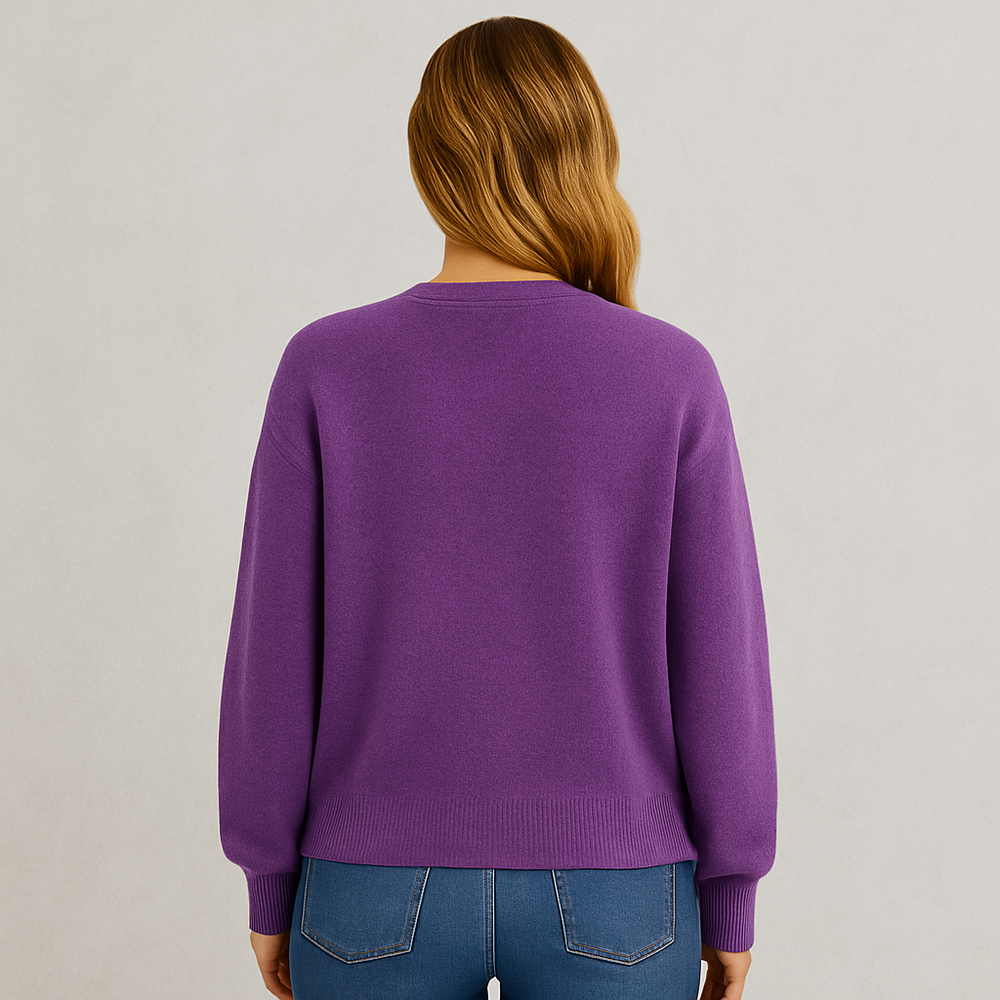 Damen Strickjacke mit V-Ausschnitt | Herbst & Übergang