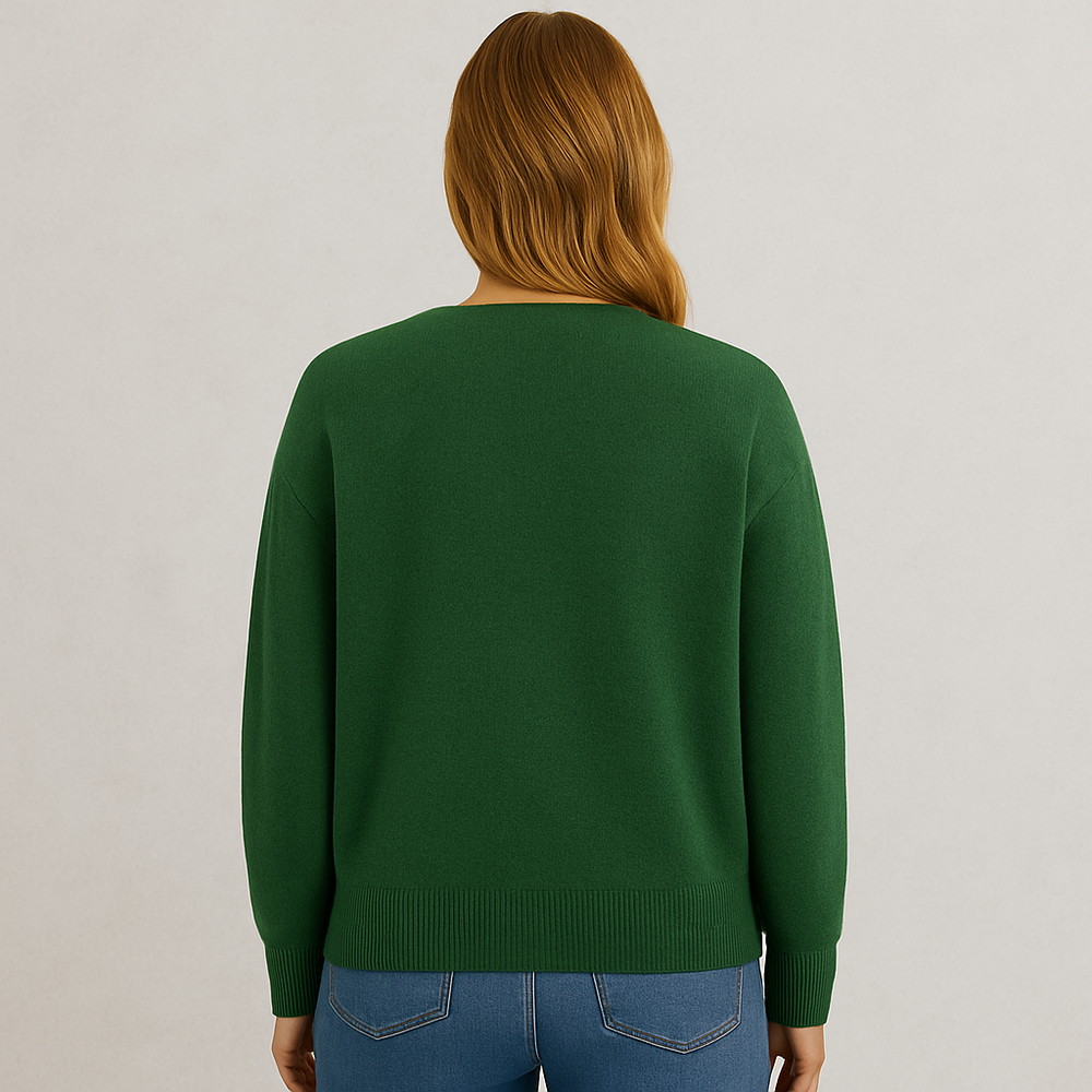 Damen Strickjacke mit V-Ausschnitt | Herbst & Übergang