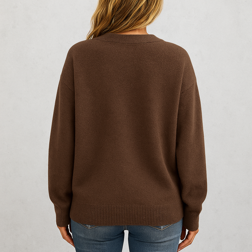 Damen Strickjacke mit V-Ausschnitt | Herbst & Übergang