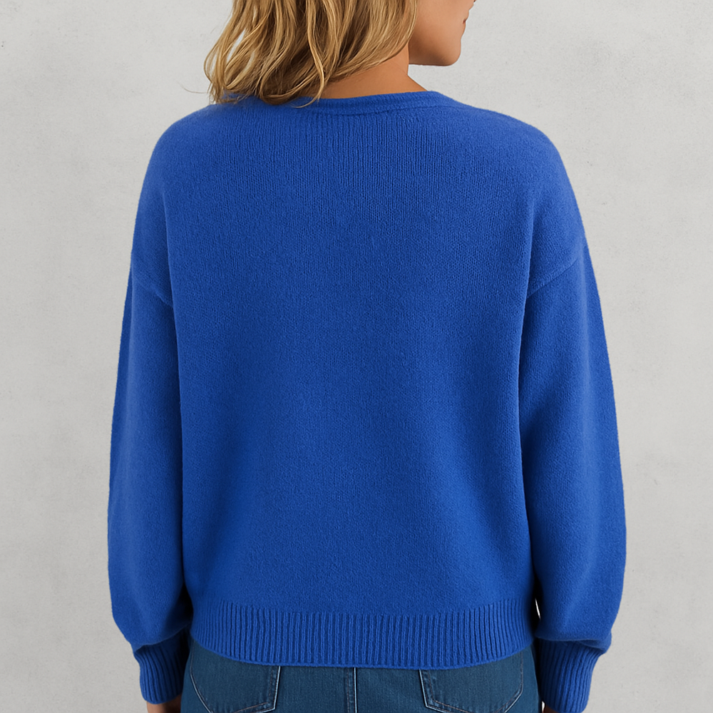 Damen Strickjacke mit V-Ausschnitt | Herbst & Übergang