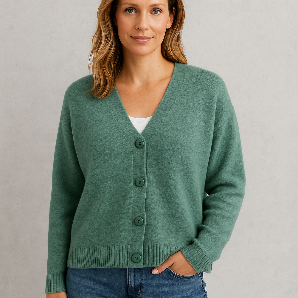 Damen Strickjacke mit V-Ausschnitt | Herbst & Übergang