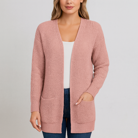 Damen Strickjacke mit Taschen | Locker & Warm | Herbst/Winter