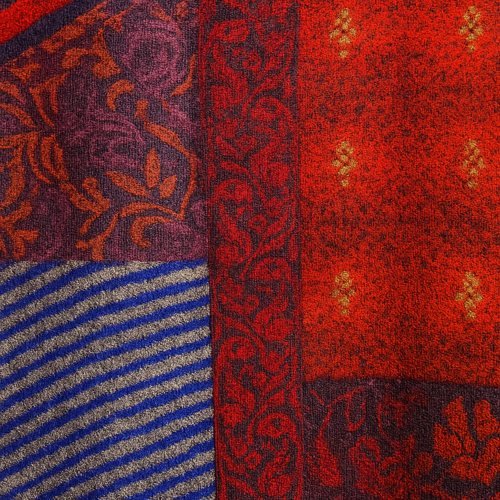 Weit geschnittener Damenmantel mit Ethno Muster | Boho Stil