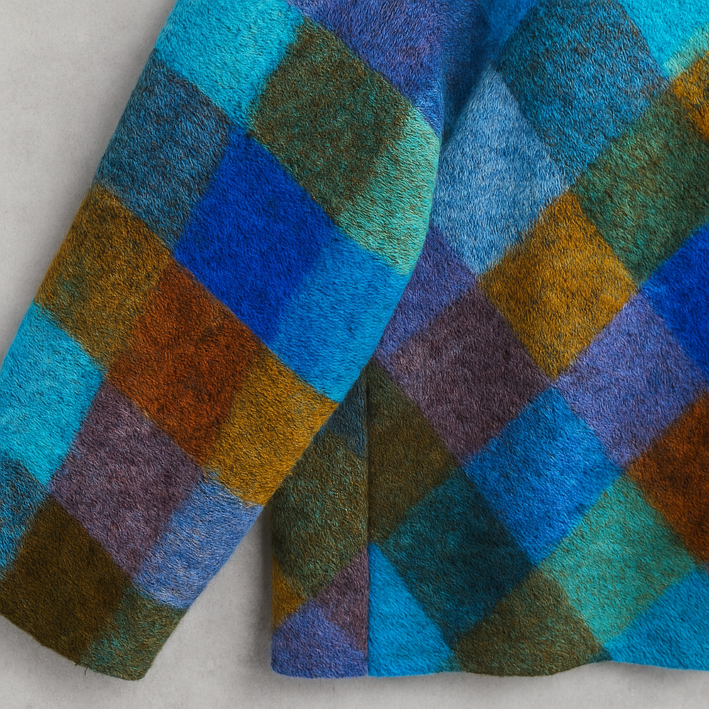 Damen Strickjacke mit abstraktem Print | Herbst/Winter | Stylisch