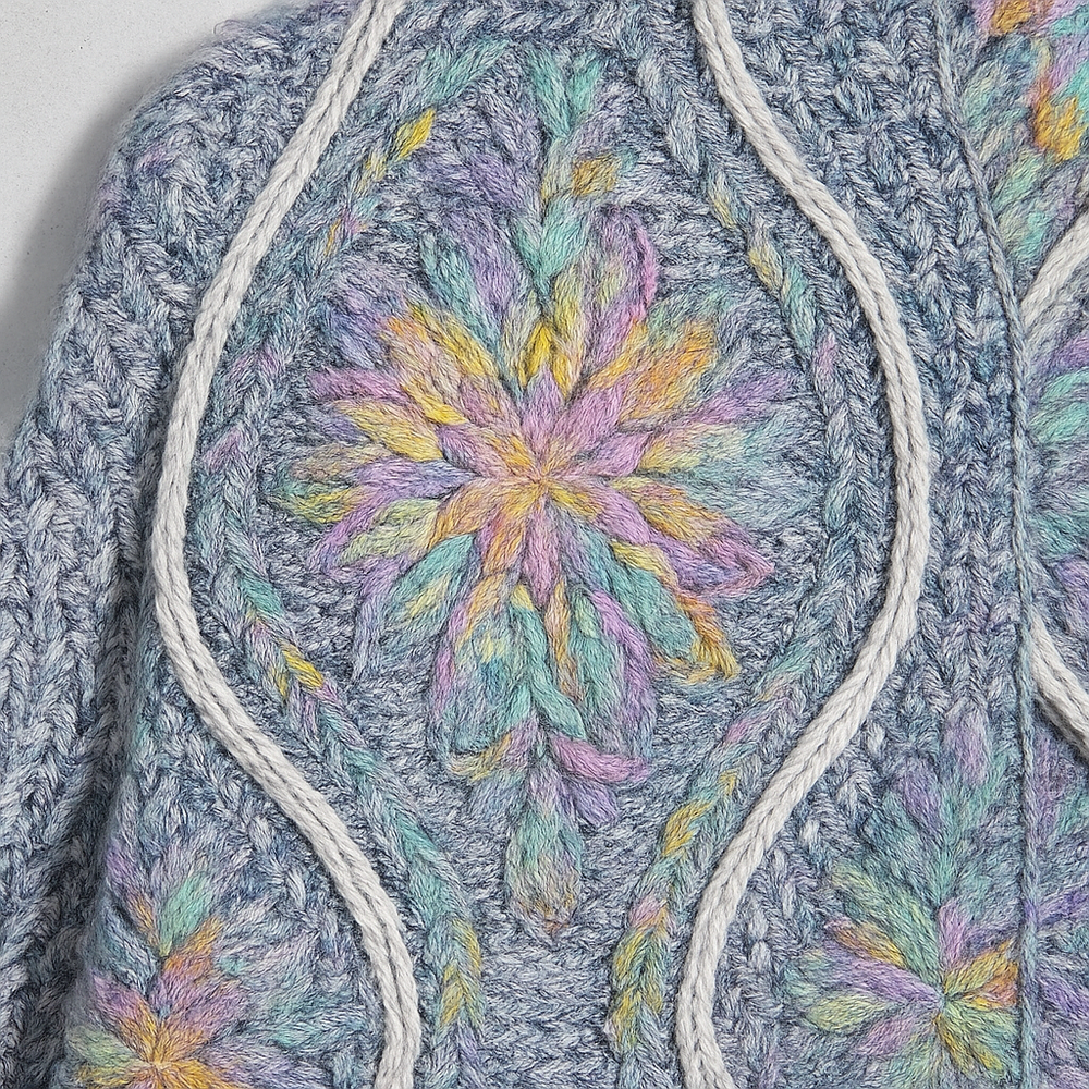 Damen Strickjacke mit abstraktem Print | Herbst/Winter | Stylisch