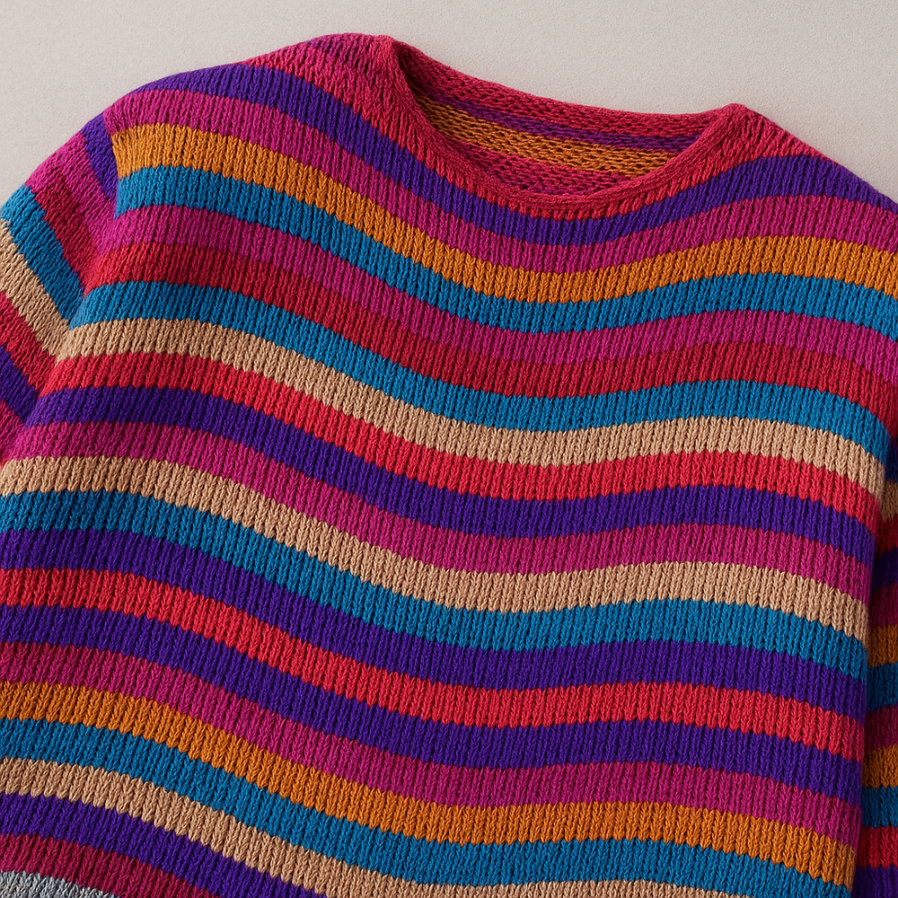 Damen Strickjacke mit abstraktem Print | Herbst/Winter | Stylisch