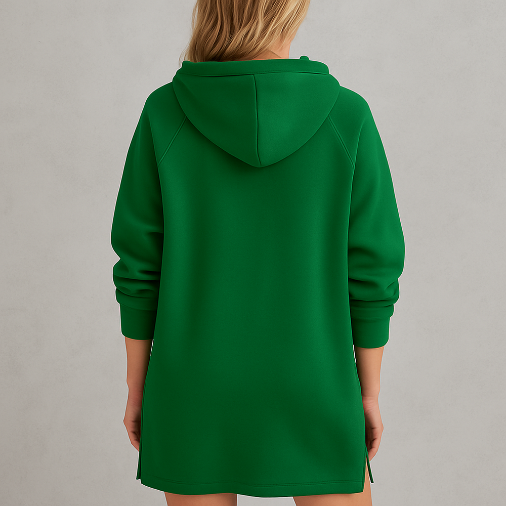 Lässiges Damen Hoodie Kleid mit Kordelzug | Bequem für Freizeit