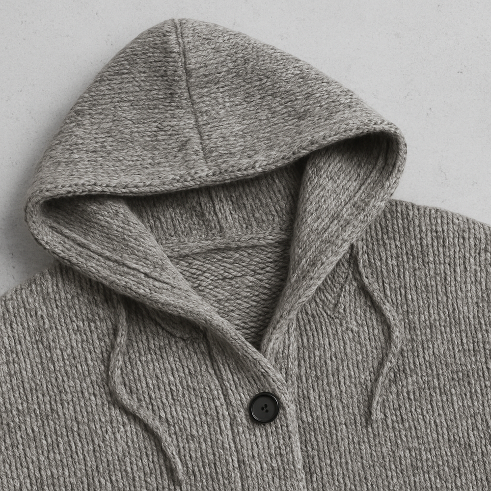 Kuscheliger Damen Strickjacke mit Kapuze | Warm für Herbst/Winter