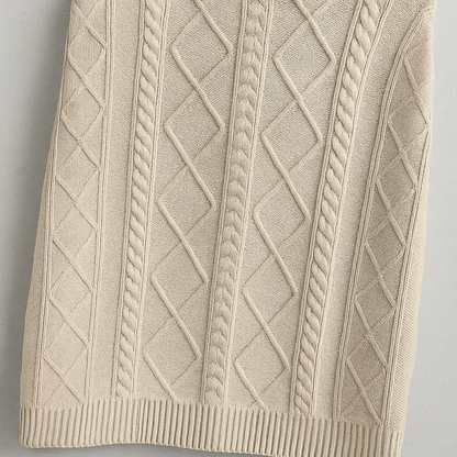 Langer Damen Strickmantel mit Kapuze | Elegant & Warm für Herbst/Winter