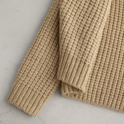 Locker geschnittener Damen Strickjacke mit Taschen | Übergang