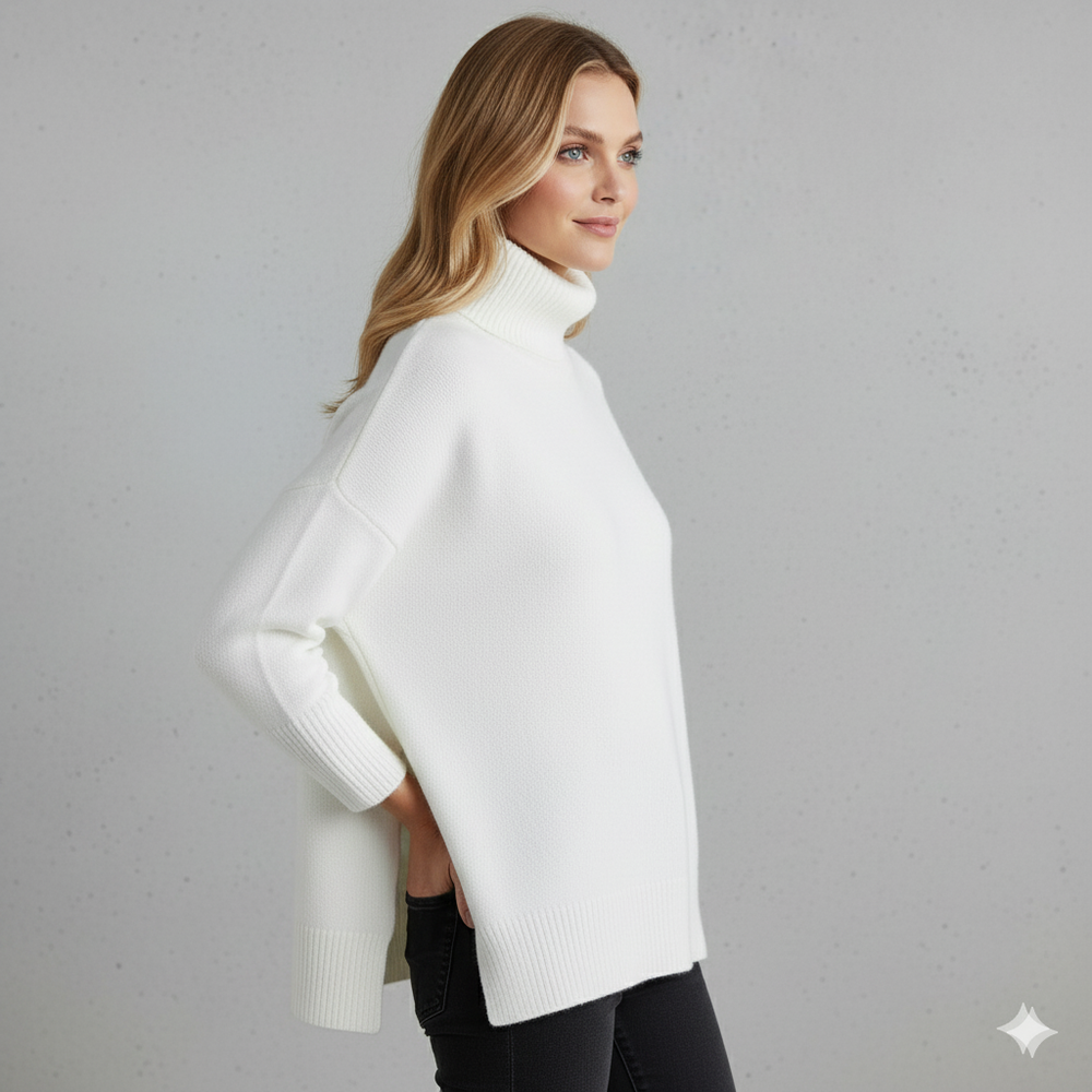 Kuscheliger Damenpullover mit Rollkragen | Warm für Herbst/Winter