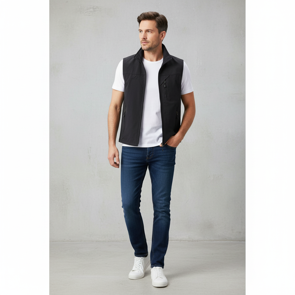 Herren Outdoor Weste mit Reißverschluss | Leicht & Atmungsaktiv
