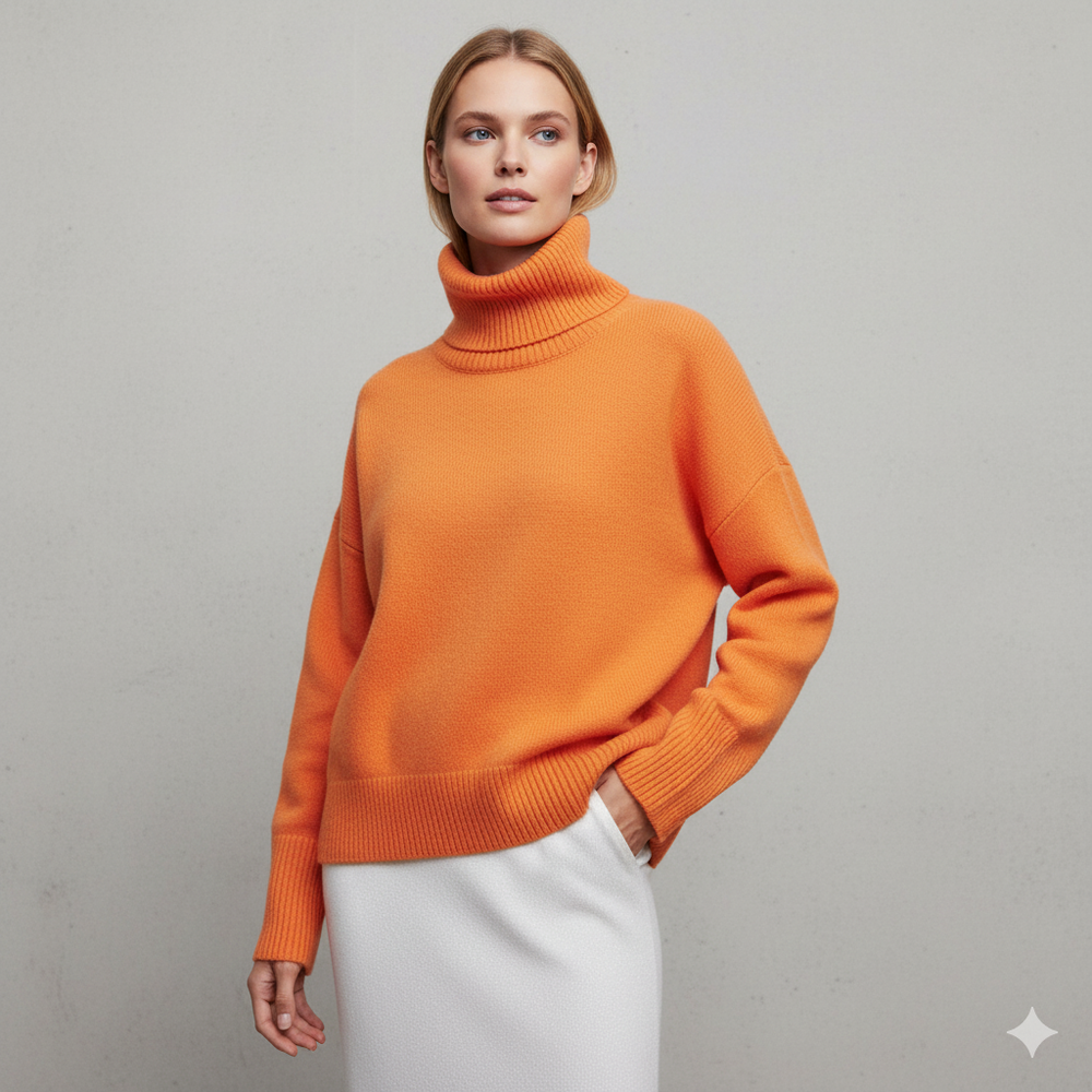 Kuscheliger Damenpullover mit Rollkragen | Warm für Herbst/Winter