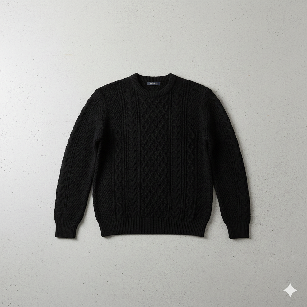 Herren Strickpullover mit Strukturmuster | Modern & Warm | Winter