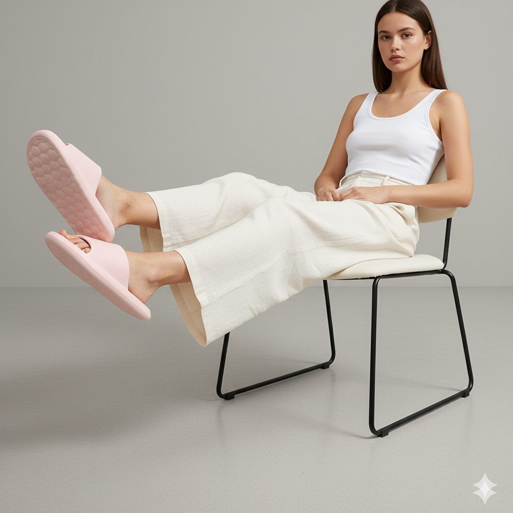 Bequeme Hausschuhe mit Massage Sohle | Wellness für drinnen