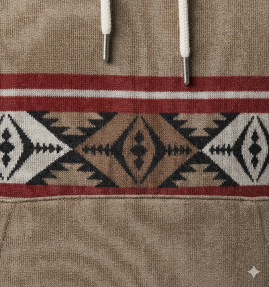 Herren Hoodie mit Muster | Lässig & Warm | Herbst/Winter