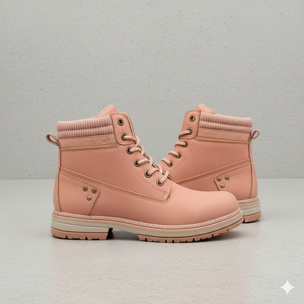 Damen Winterstiefel mit Fellfutter | Warme Schnür-Boots