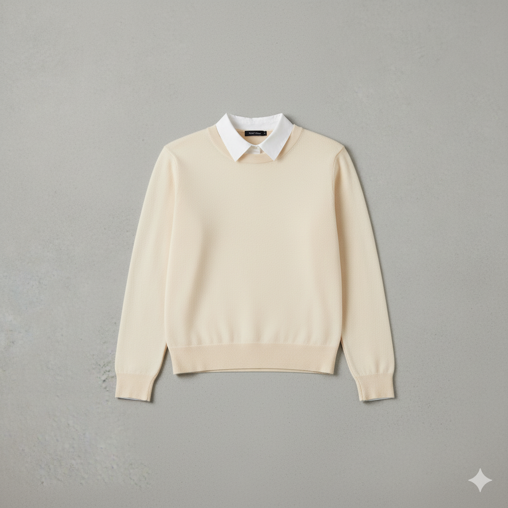 Kuscheliger Damen Strickpullover mit Rundhalsausschnitt | Winter | Elegant