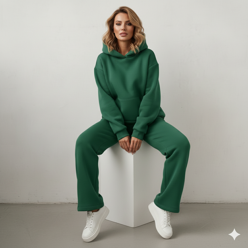 Warmer Damen Hoodie Zweiteiler | Bequem für Herbst & Winter