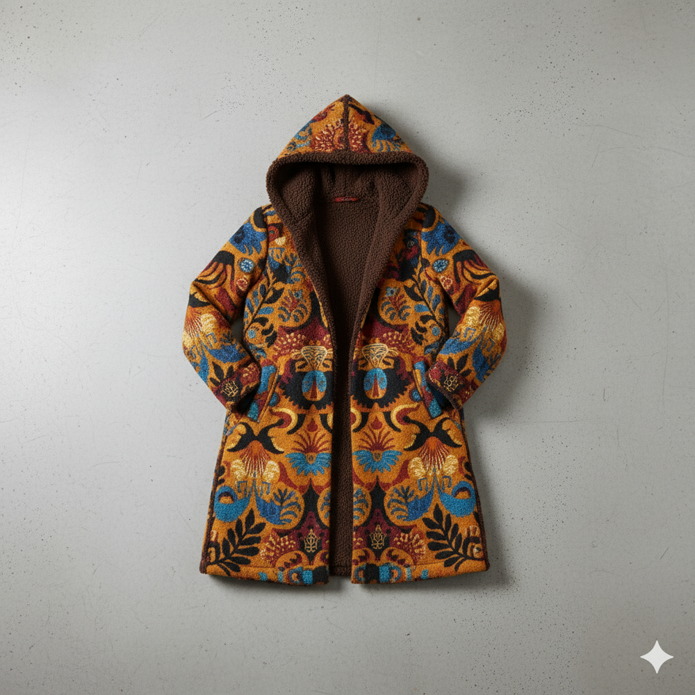 Damen Fleecejacke mit Kapuze | Plüsch & Kuschelig | Herbst/Winter