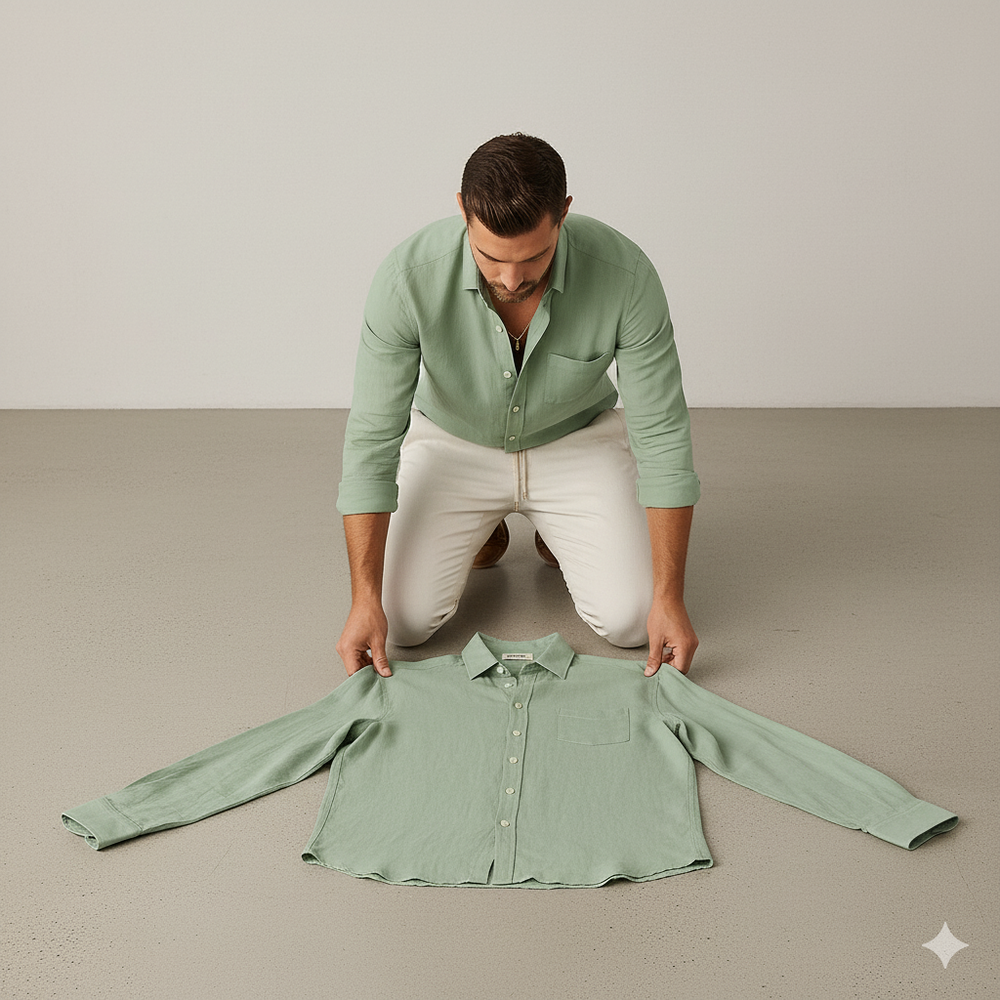 Herren Leinenhemd | Atmungsaktiv & Lässig für Herbst & Freizeit