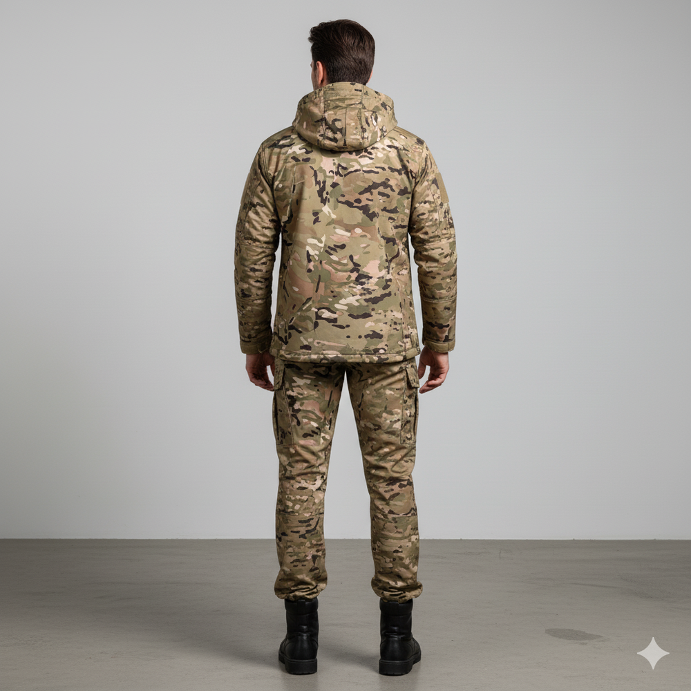 Herren Outdoor Taktikanzug mit Kapuze | Wasserabweisend & Winter