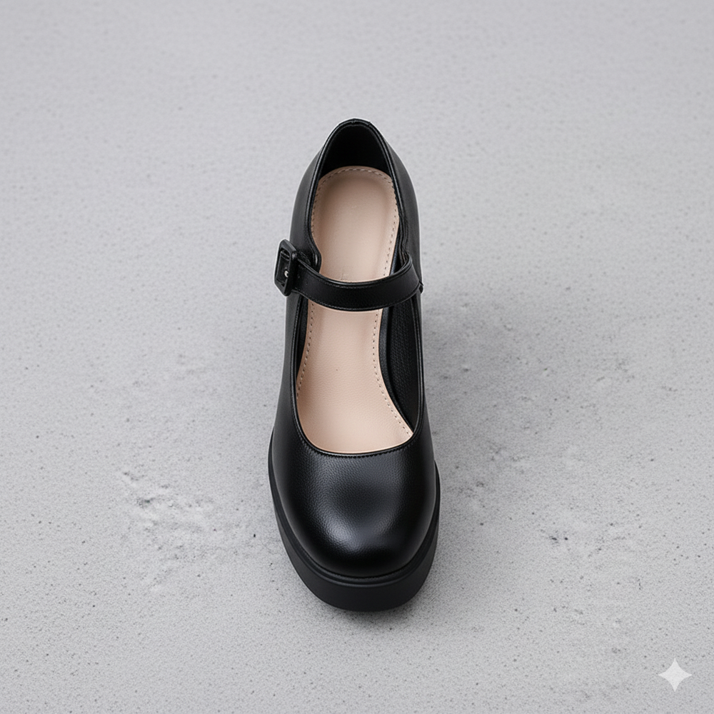 Damen Mary Jane Pumps | Klassisch mit Blockabsatz & Riemen