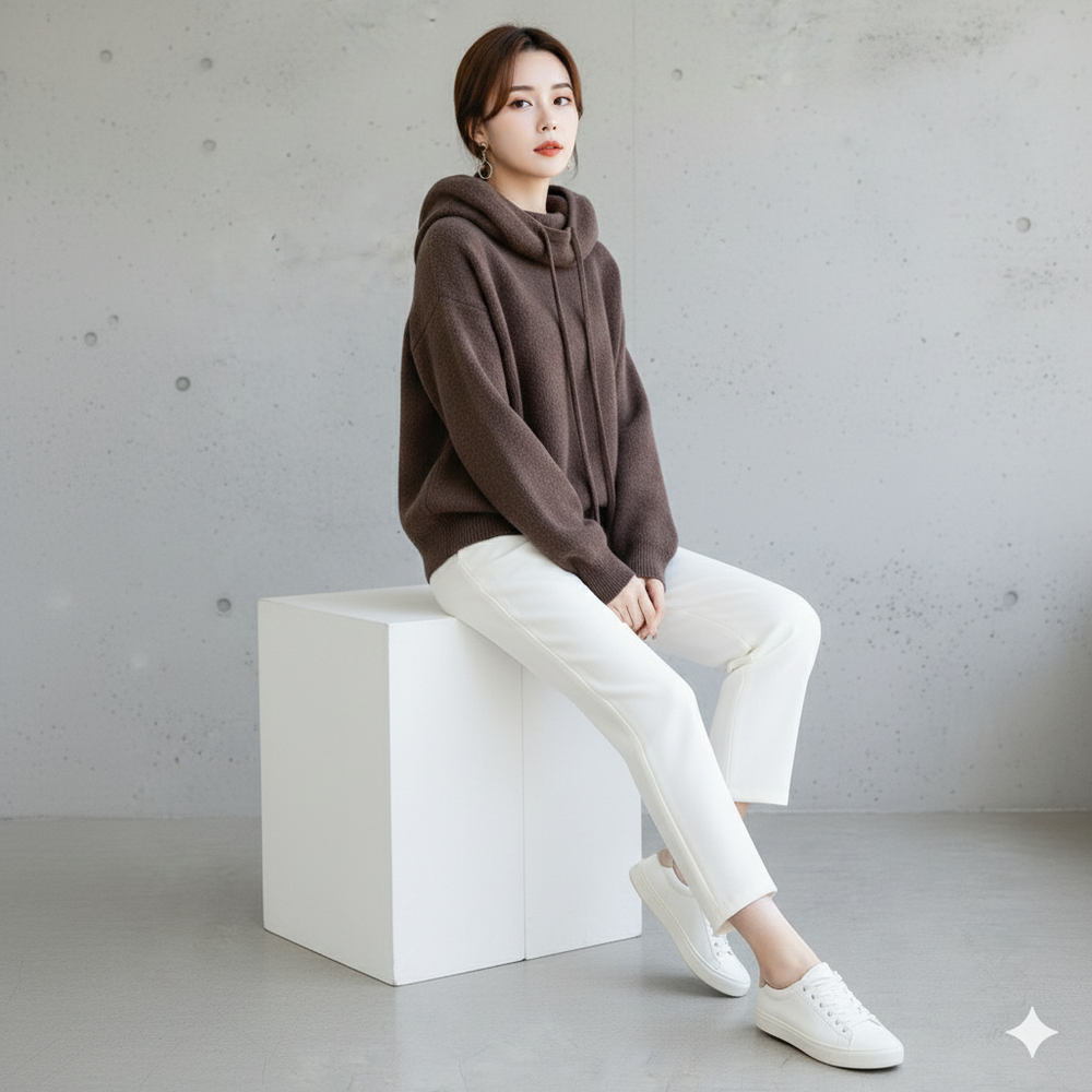 Weicher Damen Kapuzenpullover