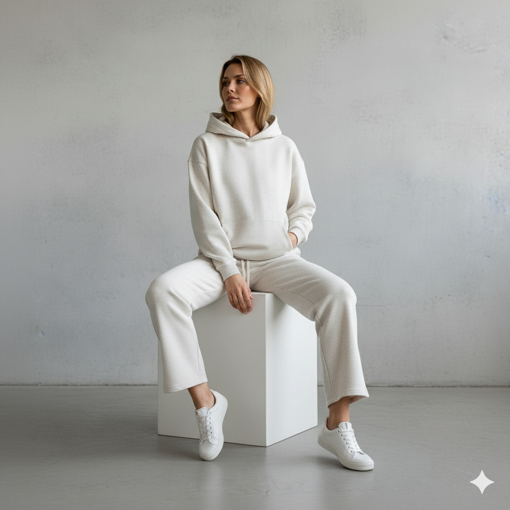 Kuscheliges Damen Set mit Hoodie & Hose