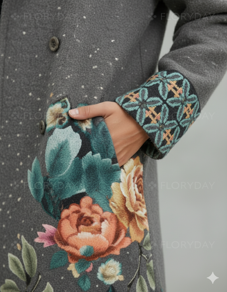 Damen Wollmantel mit Karomuster | Oversize & Warm | Winter