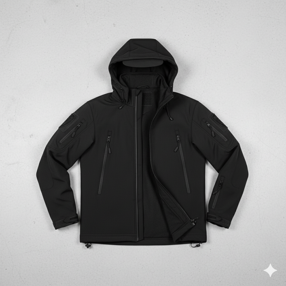 Herren Outdoor Taktikanzug mit Kapuze | Wasserabweisend & Winter