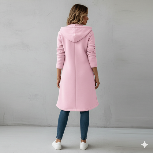 Damen Sweatjacke mit Kapuze & Reißverschluss | Herbst/Winter