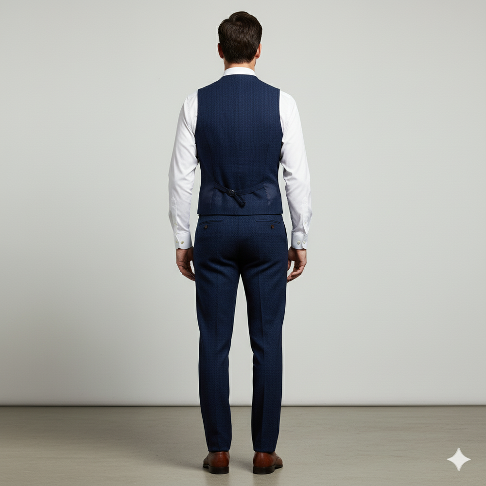 Herren Weste mit Fischgrätenmuster | Elegant & Modern | Herbst/Winter