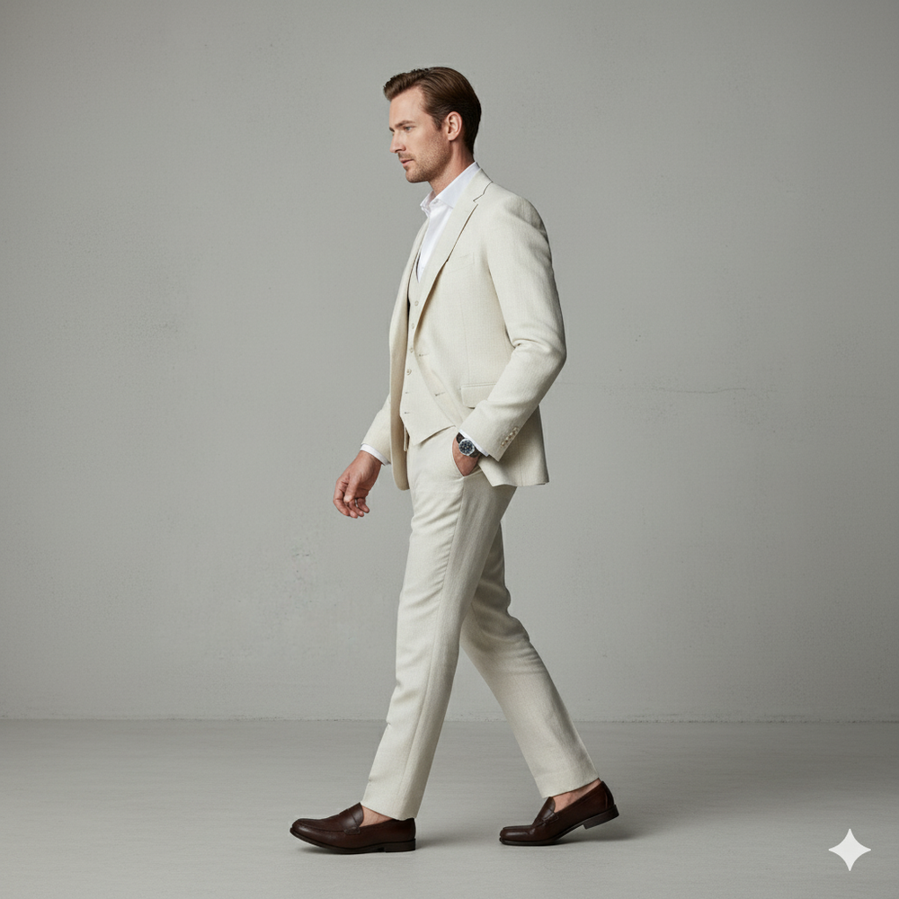 Leichter Herrenanzug aus Leinen | Herbst & Business