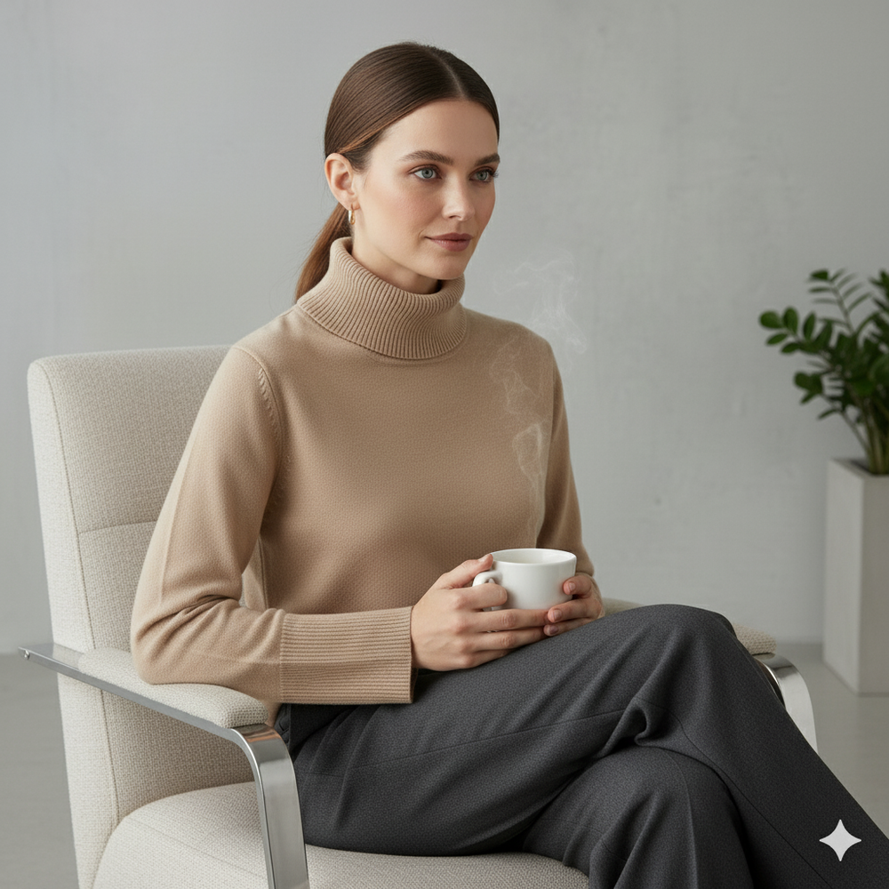 Kuscheliger Damen Rollkragenpullover | Herbst Winter