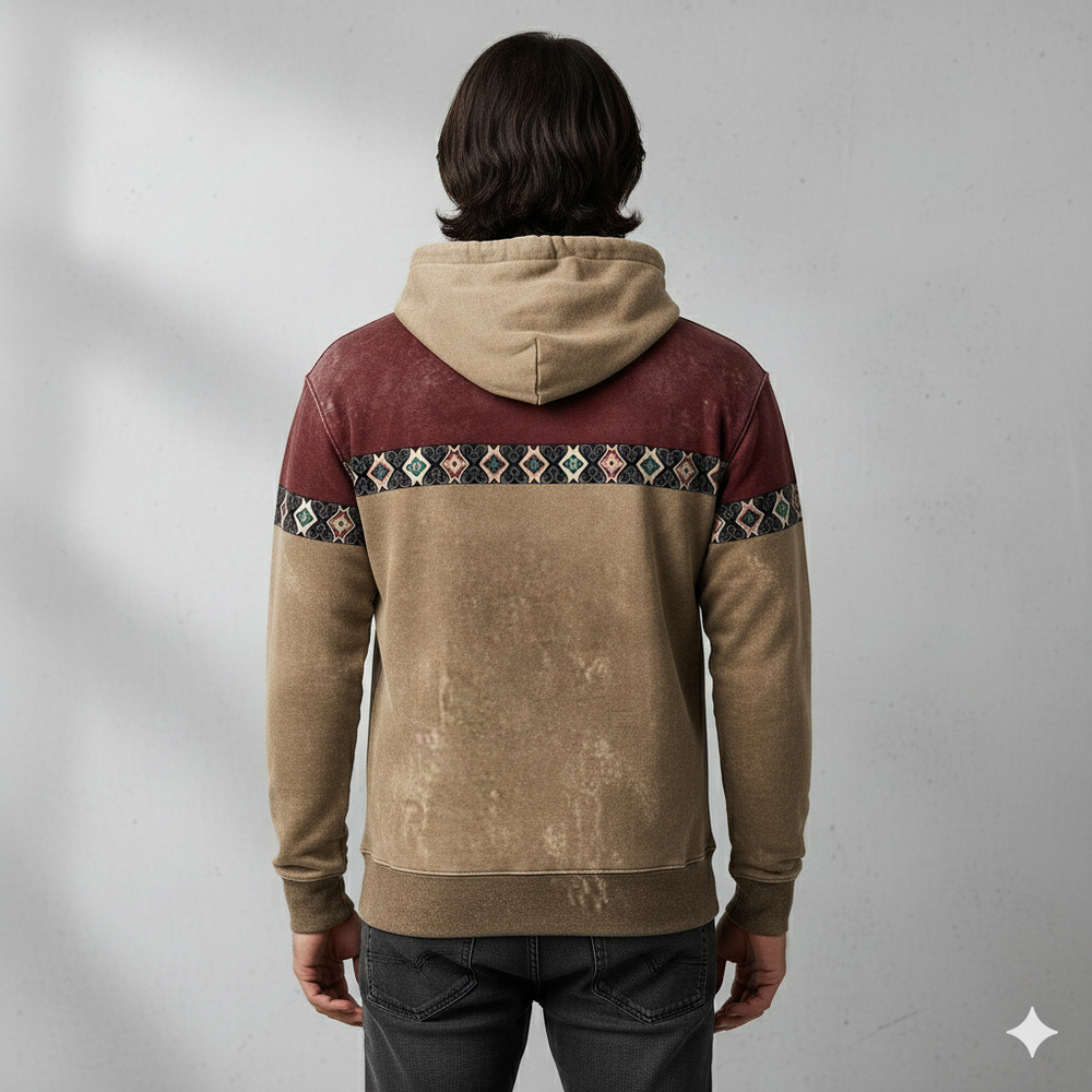 Herren Hoodie mit Muster | Lässig & Warm | Herbst/Winter