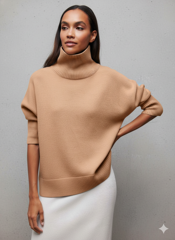 Kuscheliger Damenpullover mit Rollkragen | Warm für Herbst/Winter