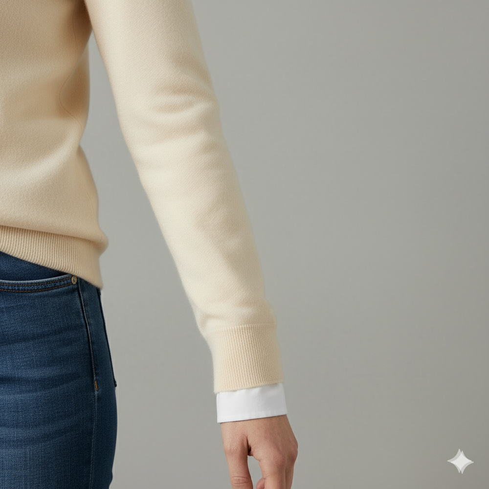 Kuscheliger Damen Strickpullover mit Rundhalsausschnitt | Winter | Elegant