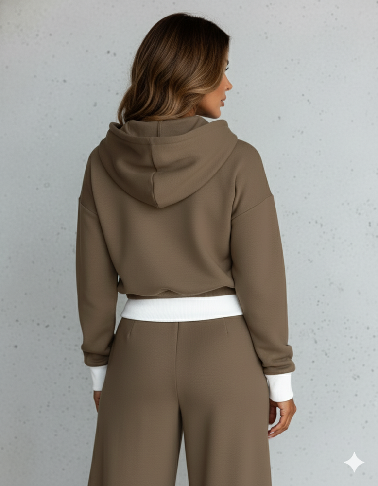 Damen Hoodie mit Kapuze | Zweiteilig & Freizeit