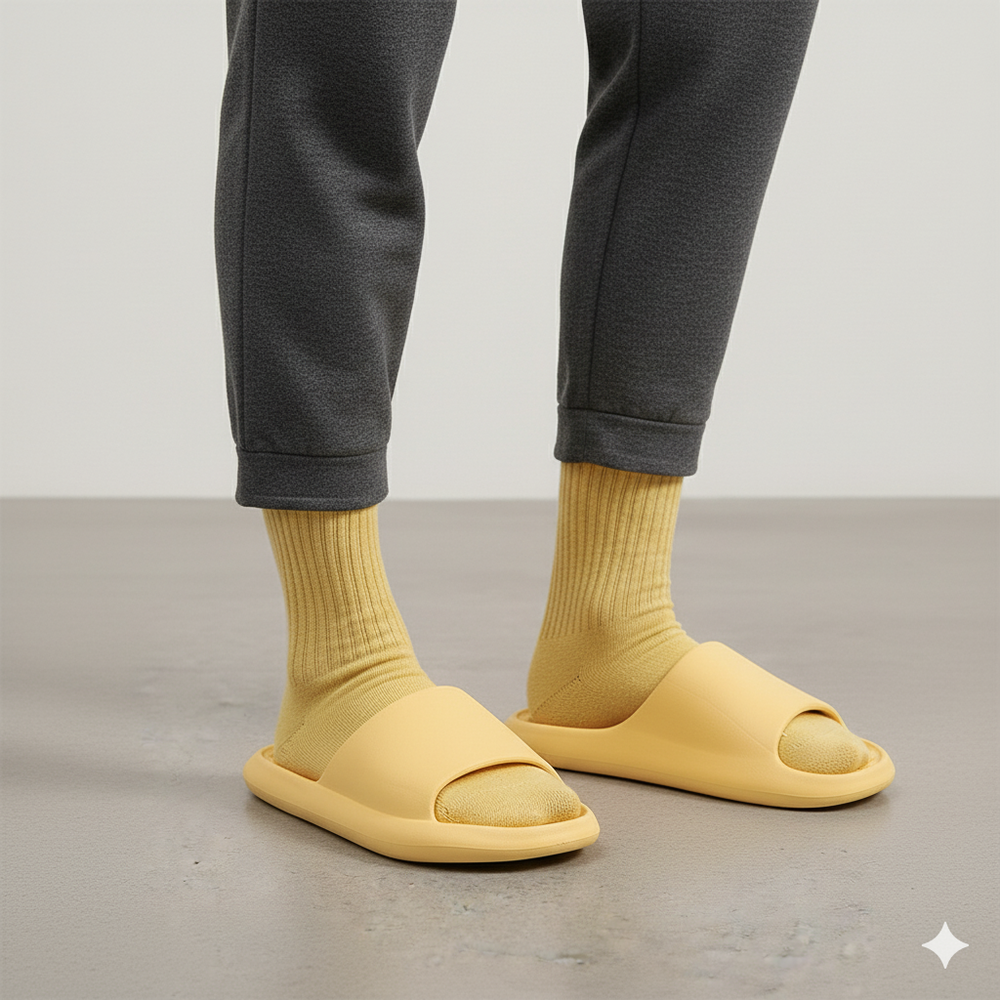 Bequeme Hausschuhe mit Massage Sohle | Wellness für drinnen