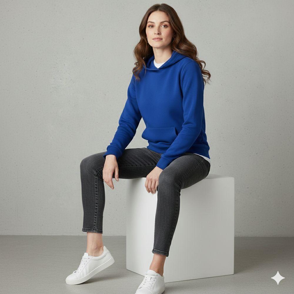 Lässiger Damen Hoodie mit Rückendruck