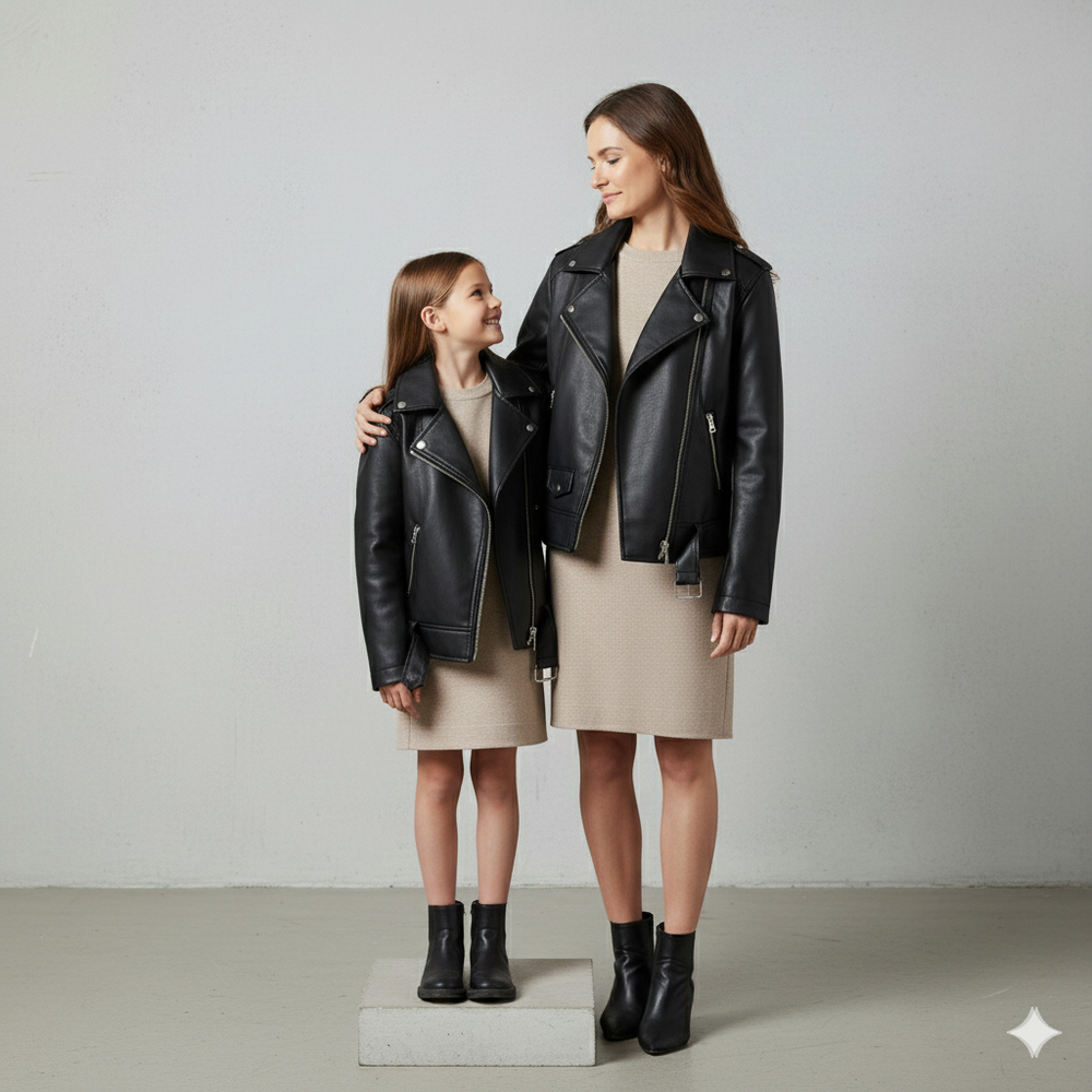 Damen Bikerjacke aus Veganleder | Kurz & Modern | Herbst