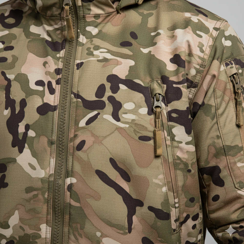 Herren Outdoor Taktikanzug mit Kapuze | Wasserabweisend & Winter