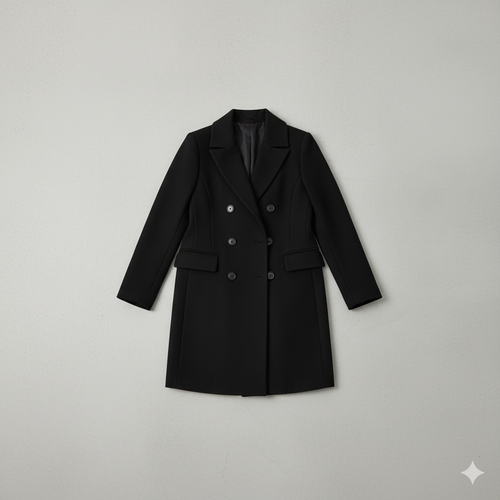 Damen Wollmantel mit Reverskragen | Doppelreihig & Klassisch | Winter