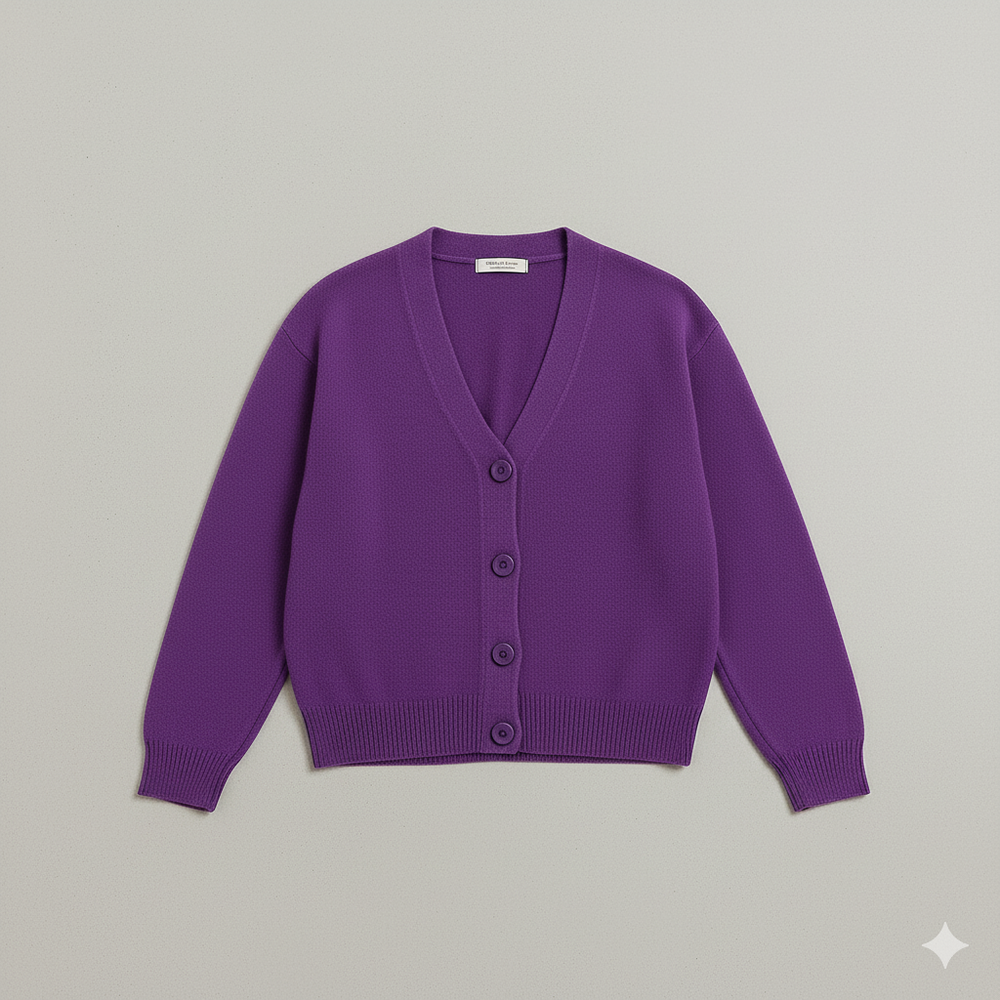 Damen Strickjacke mit V-Ausschnitt | Herbst & Übergang