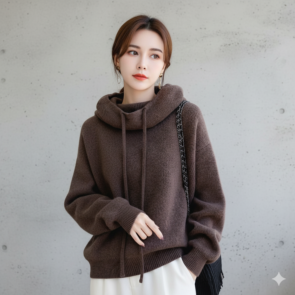 Weicher Damen Kapuzenpullover