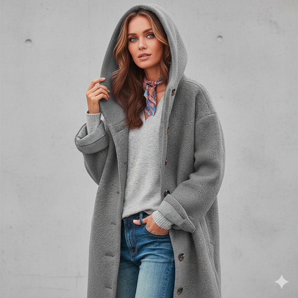 Warmer Damen Mantel aus Teddyfleece | Kuschelig & Elegant für Winter