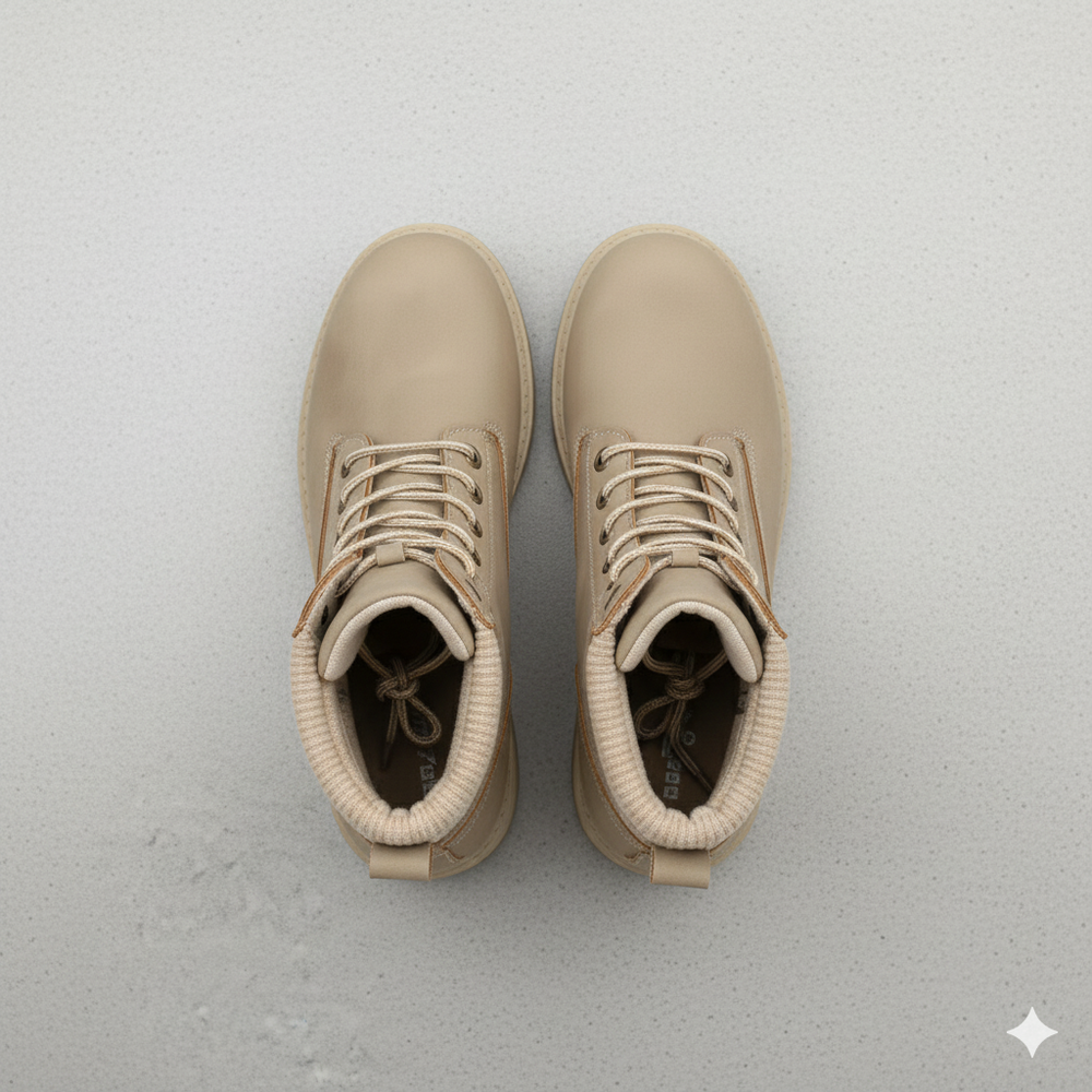 Damen Winterstiefel mit Fellfutter | Warme Schnür-Boots