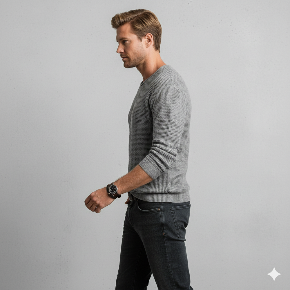 Lässiger Damen Strickpullover mit V-Ausschnitt | Freizeit | Herbst